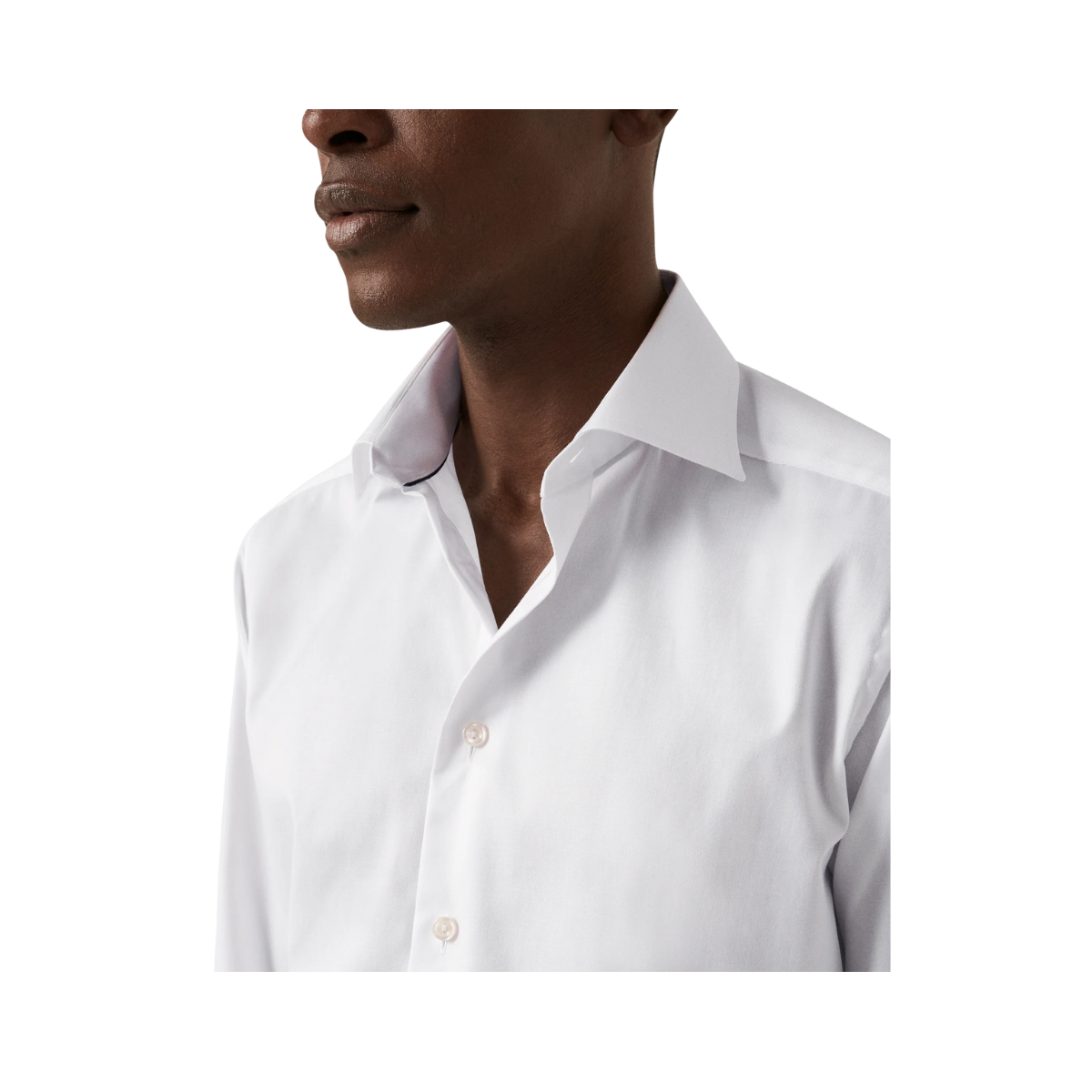 Signature Twill Shirt Cut Away Contemporary - White