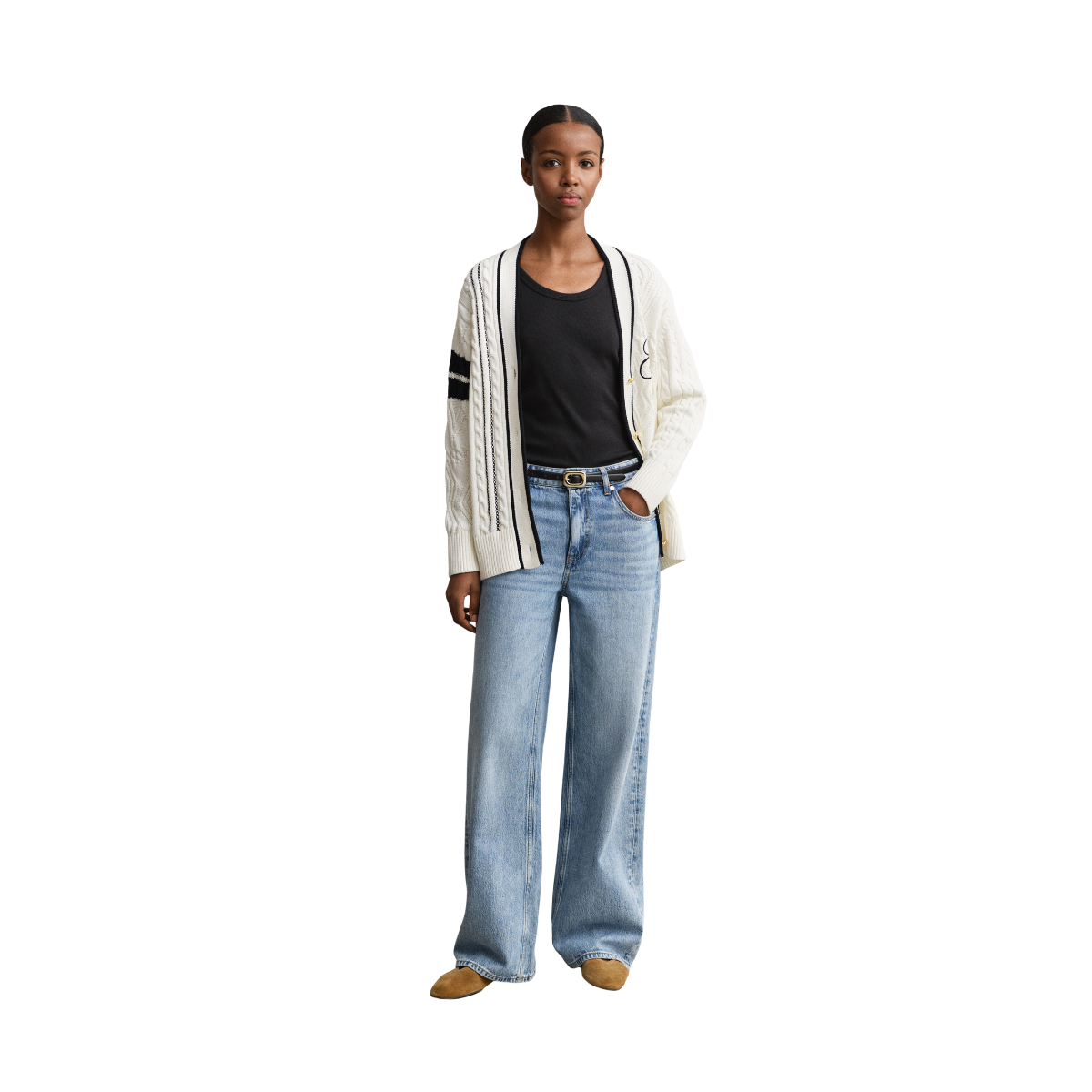 Relaxed Jeans - Semi Light Blue Broken In