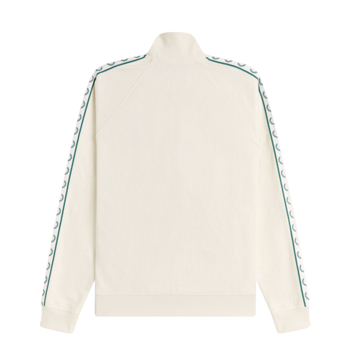 Contrast Tape Track Jacket - Ecru