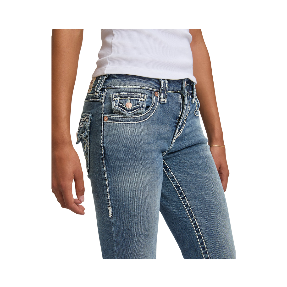 Wing Becca Mid Rise Bootcut Super T Flap - Sugar Lace
