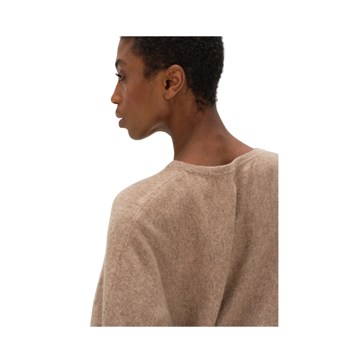 Curved Sweater - Mink
