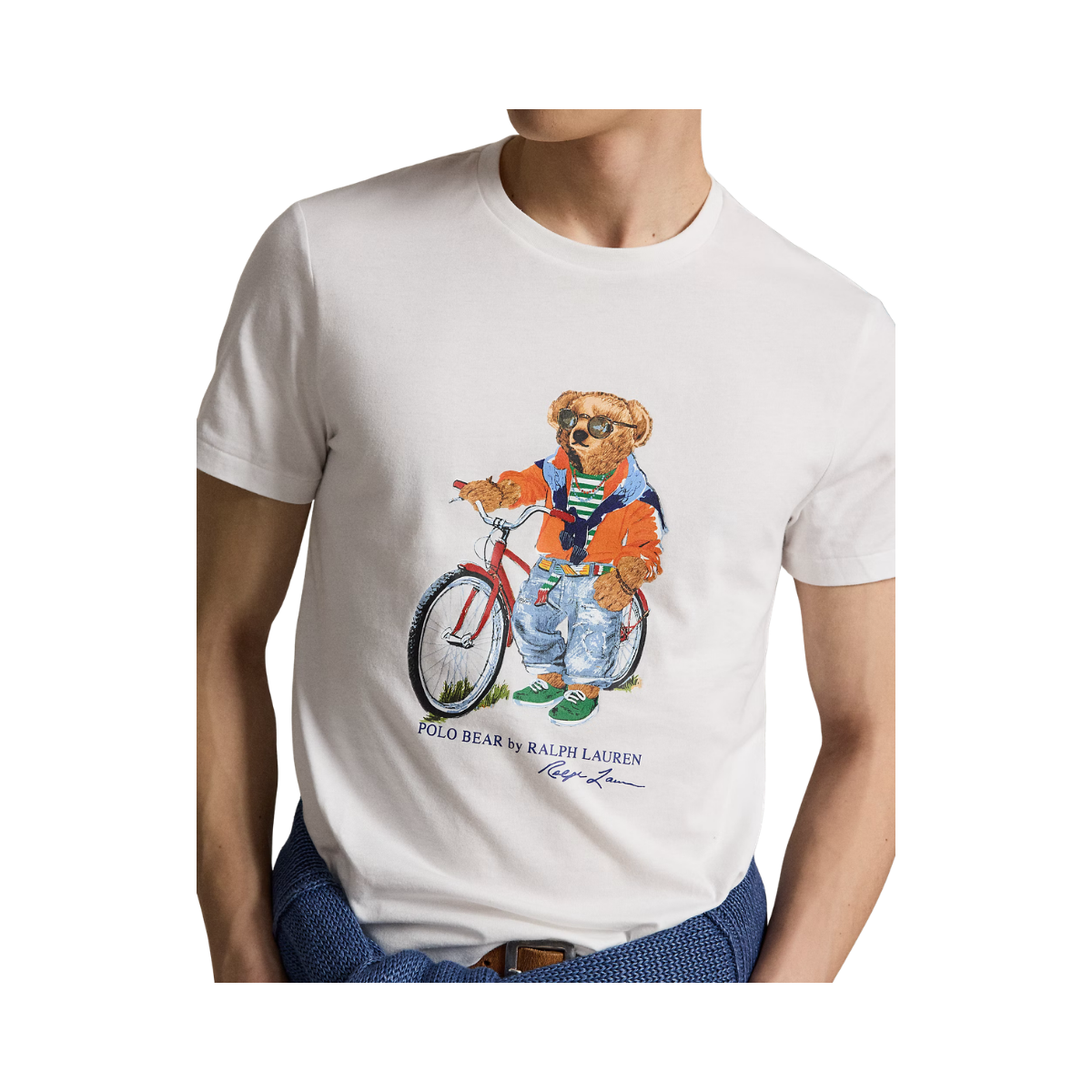 Knit T-Shirt - White Summer Bear