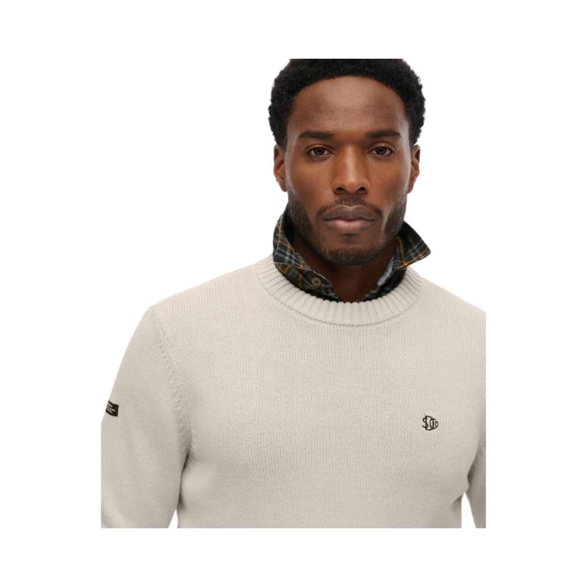 Preppy Cotton Jumper - Sailcloth White