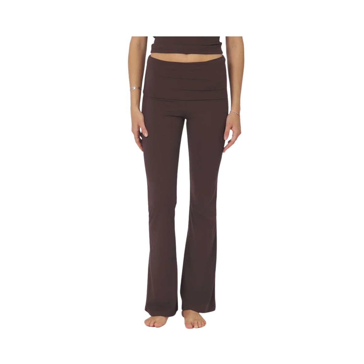 Ulianna Leggings Pants - Chocolate Brown