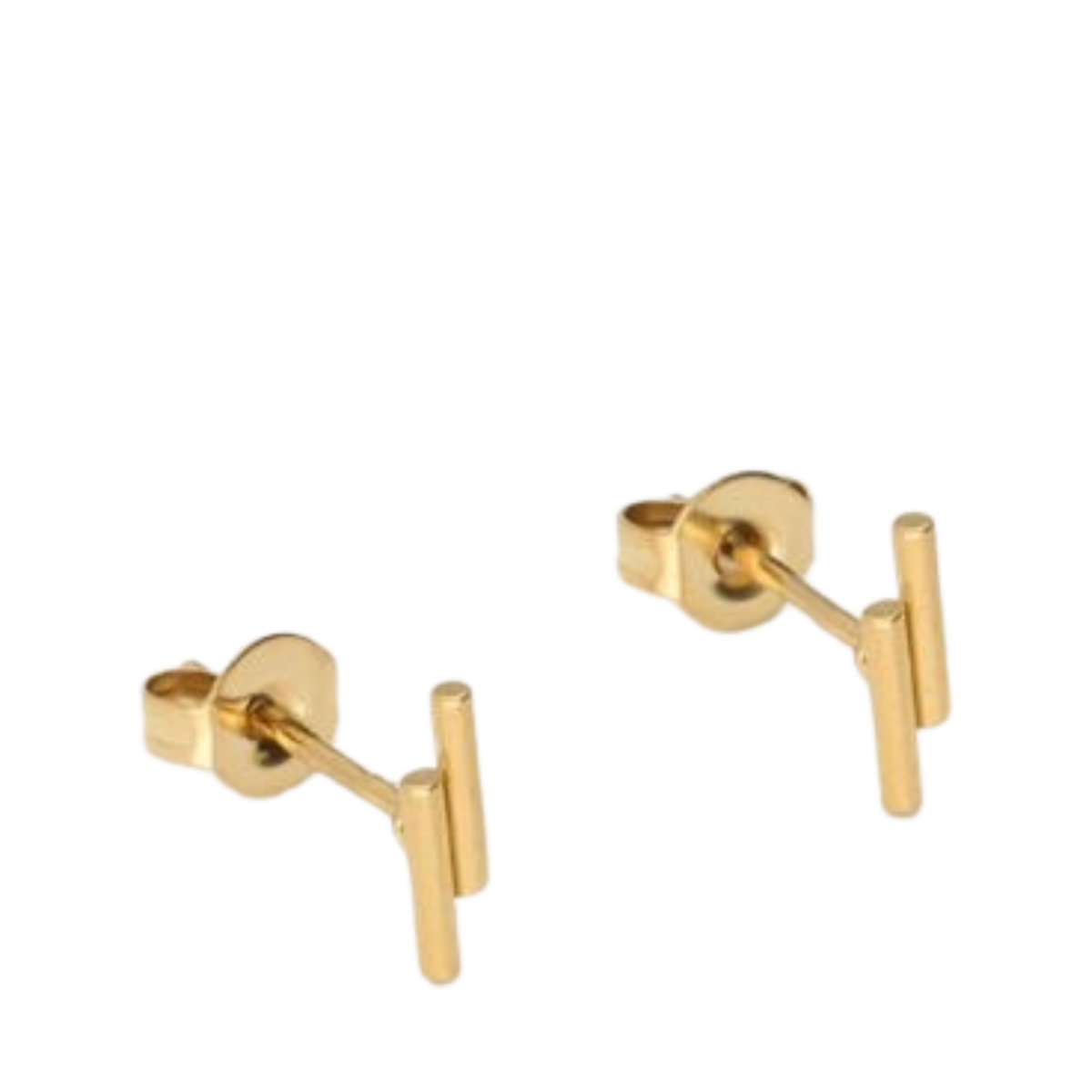 Studs twee staafjes - 1200 Gold