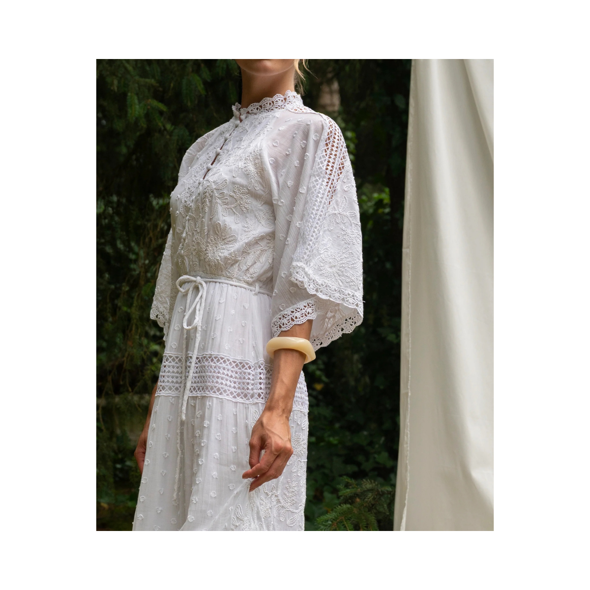 Villa Maxi Dress - White Mix
