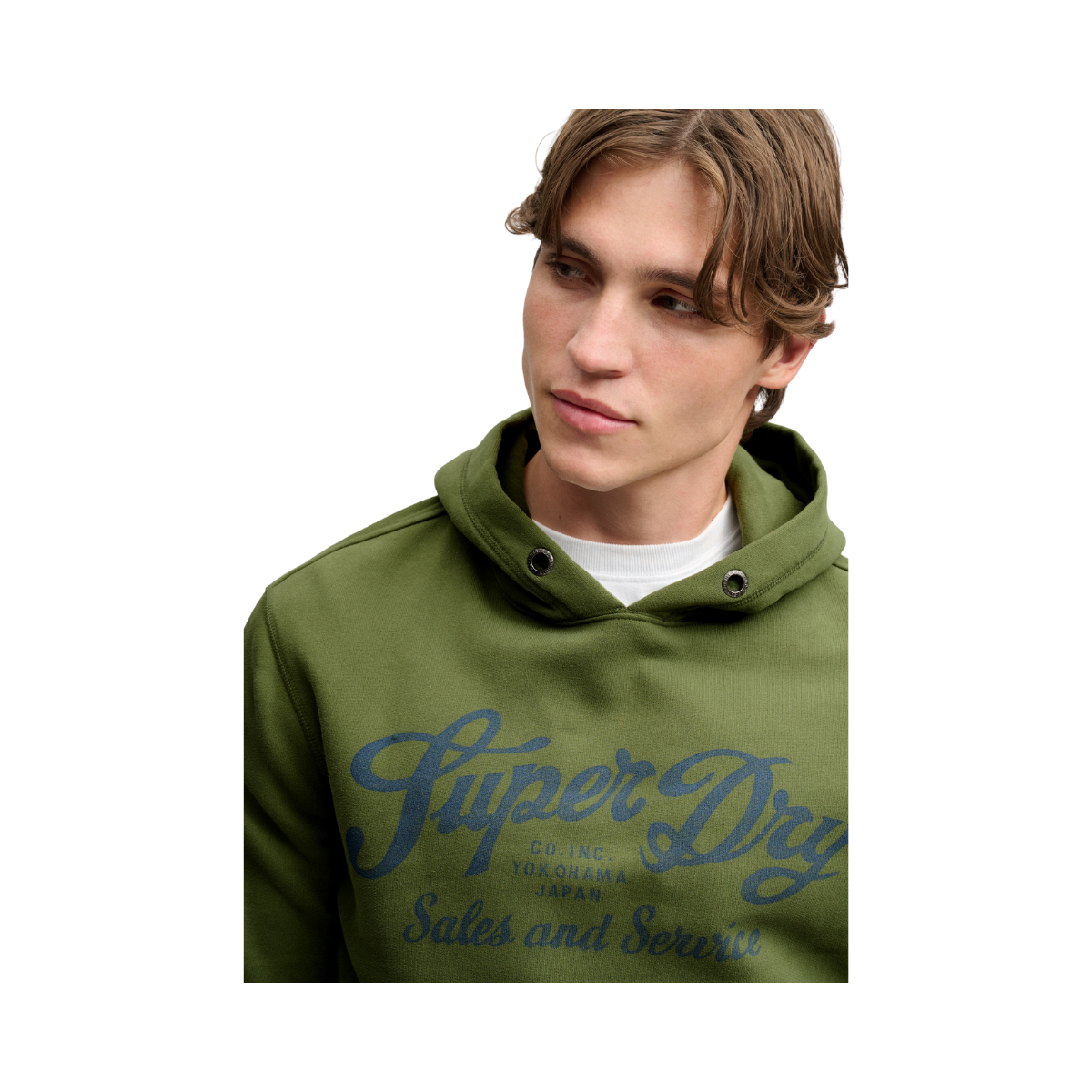 Vintage Script Hood - Vintage Sage Green