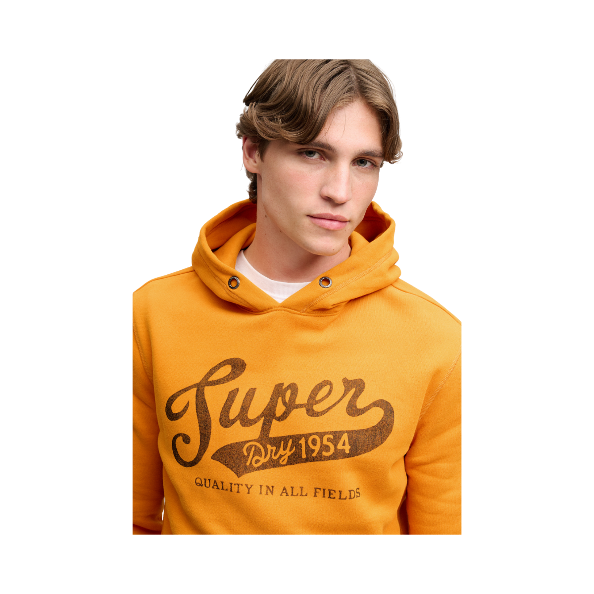 Vintage Script Hood - Track Gold