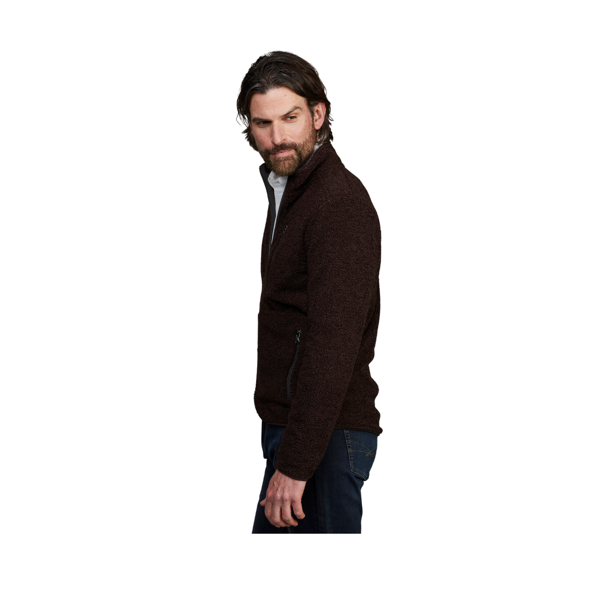 Pile Fleece Jacket - 68 Dark Brown