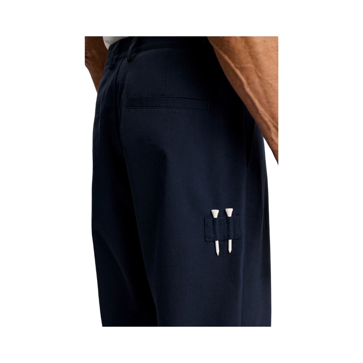 Devyn Straight Vent Pants - JL Navy