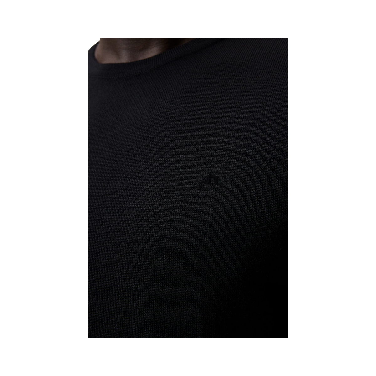 Lyle Merino Crew Neck Sweater - Black