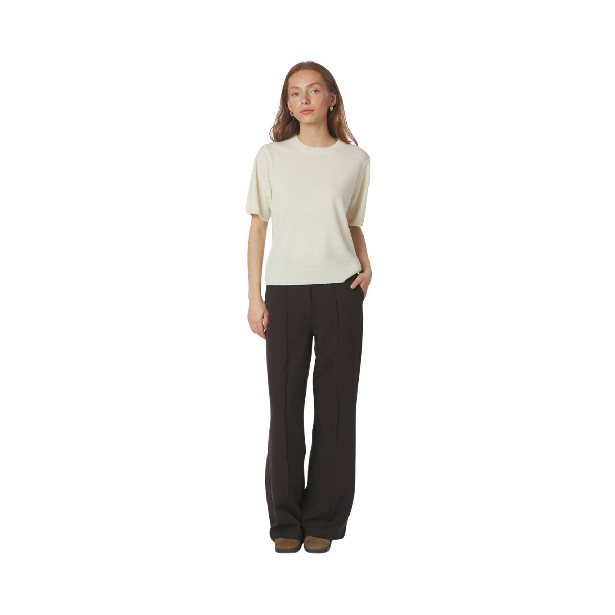 Missy Knit Tee - Creme