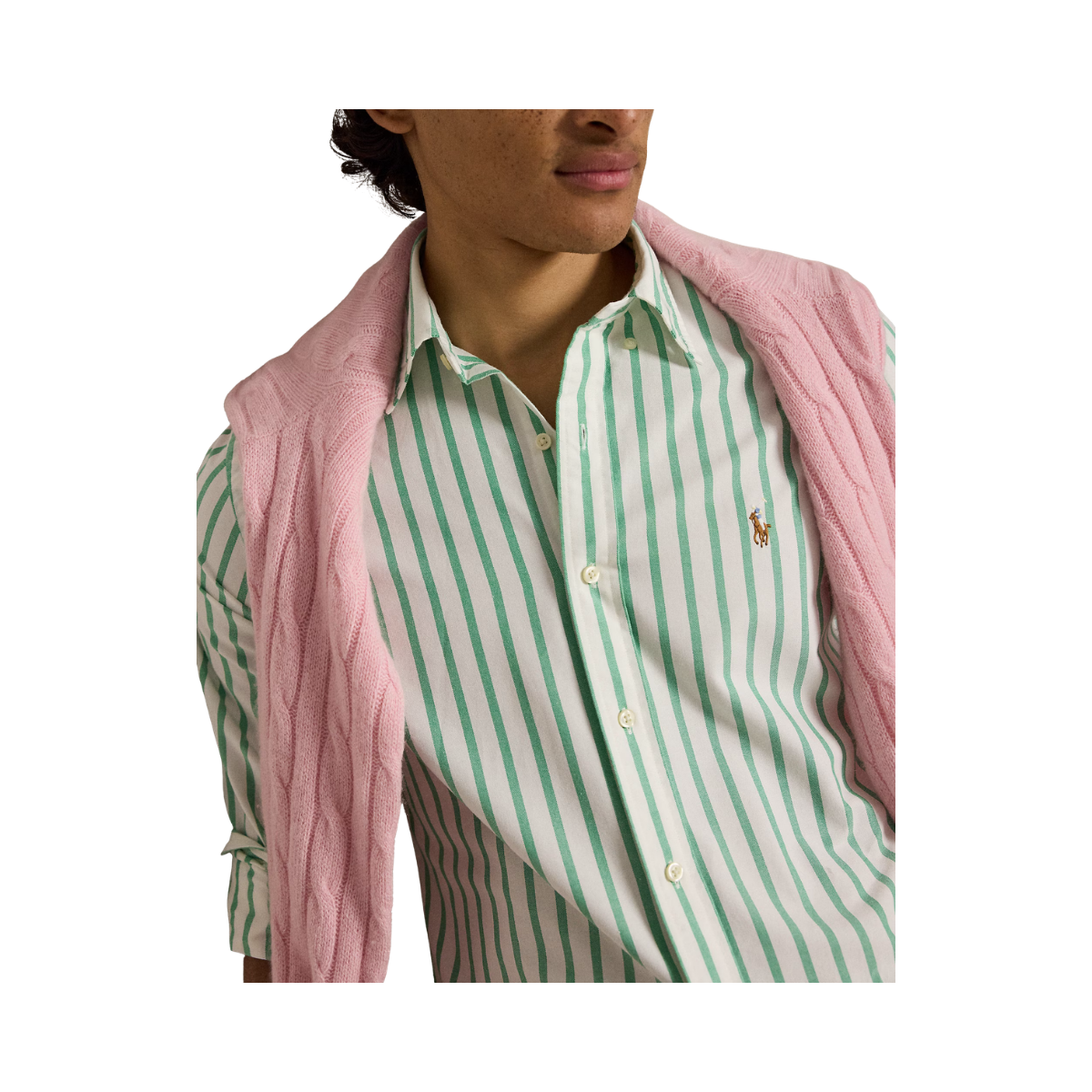 Woven Sport Shirt - 002 Summer Emerald White