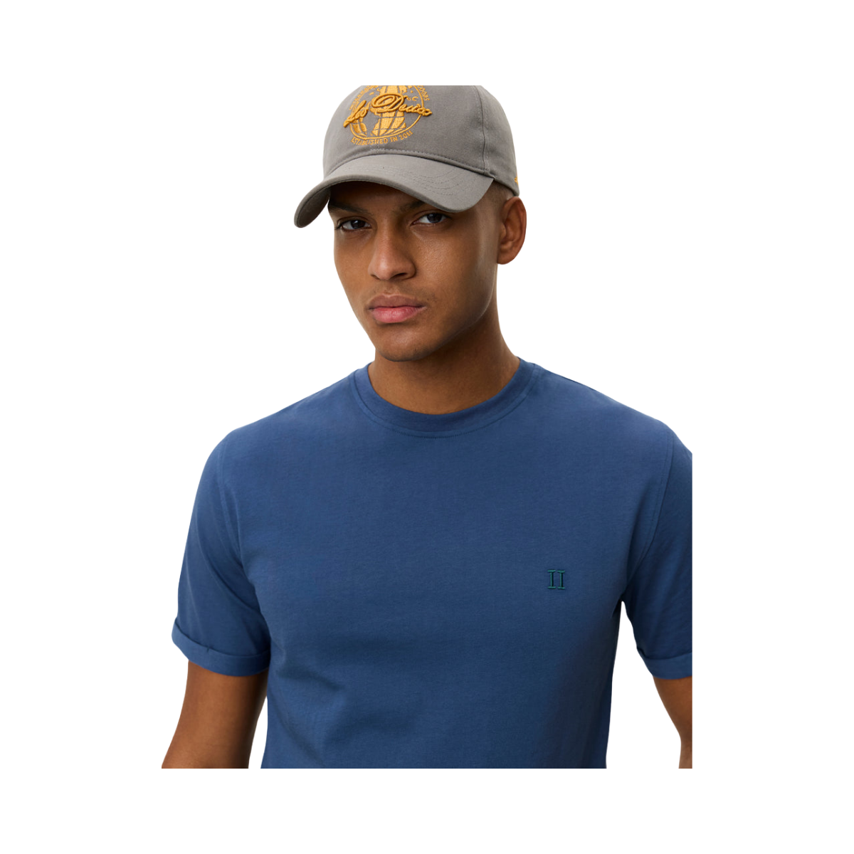 Norregaard Contrast T-Shirt - 430 Dark Denim Blue