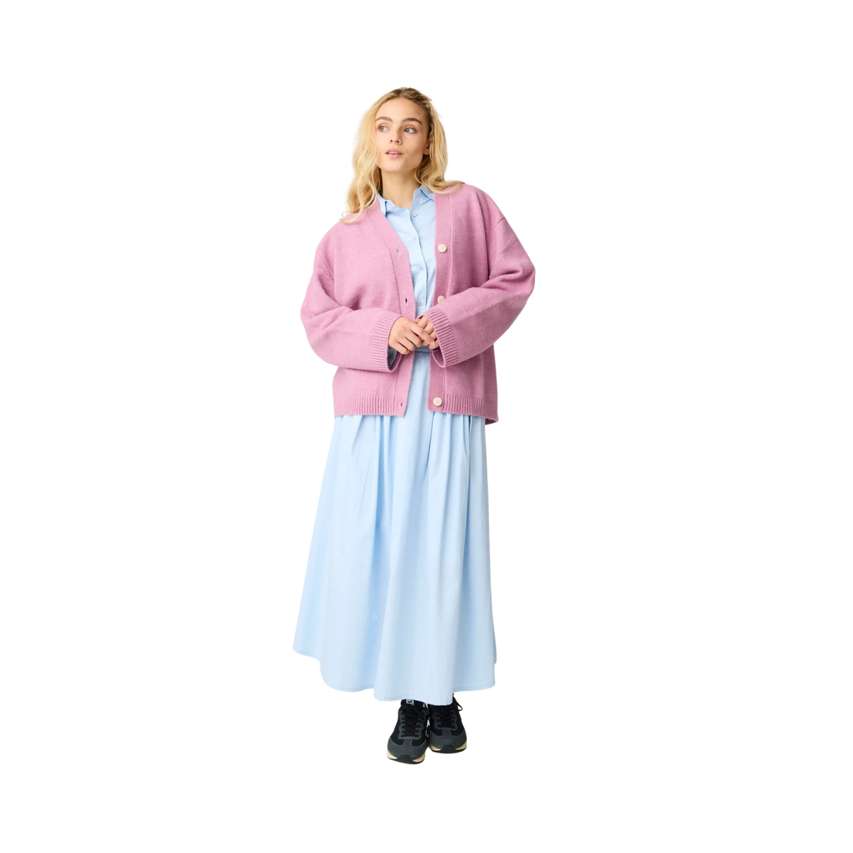 Soufflé Yarn Cardigan - Orchid Haze