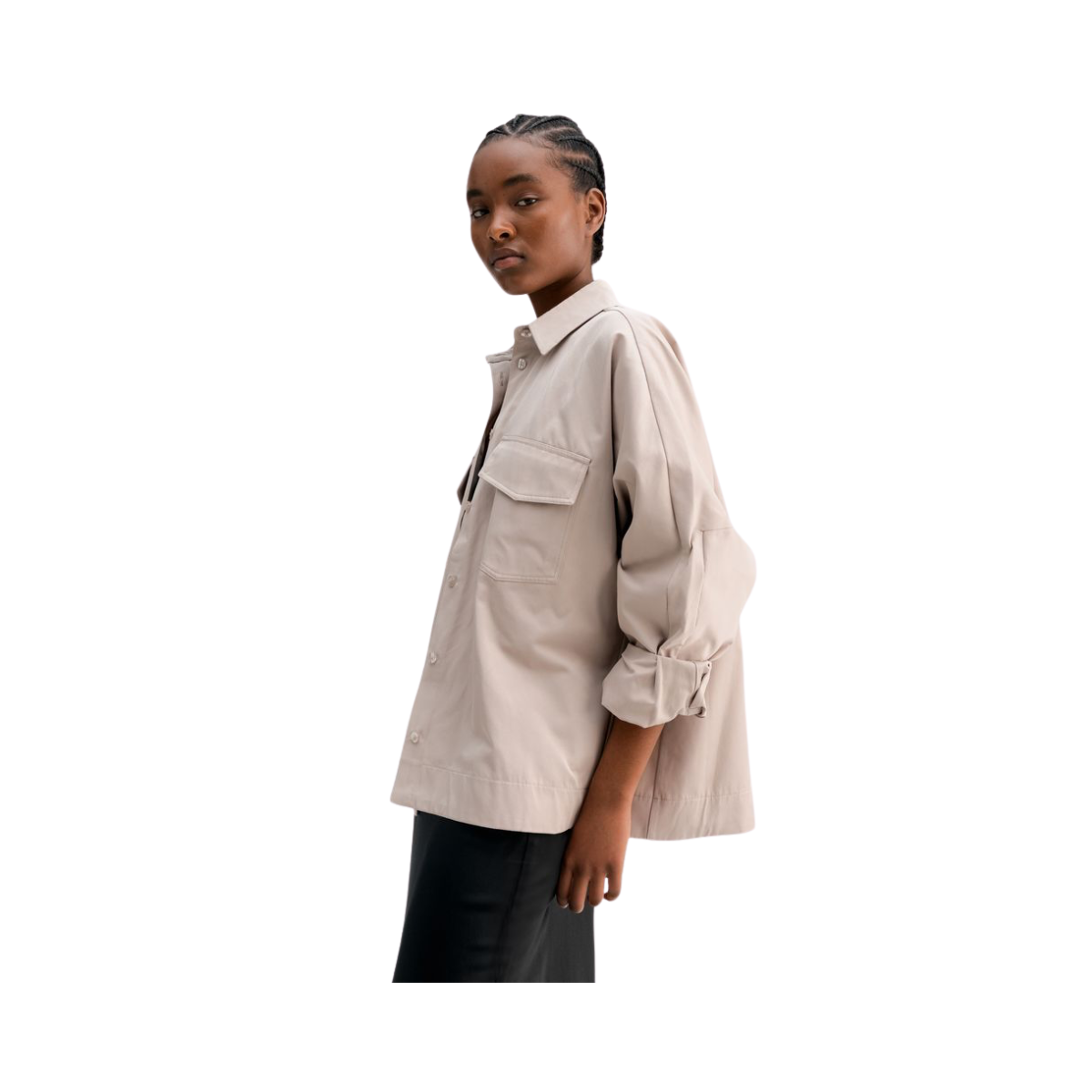 Kaia over shirt - Greige