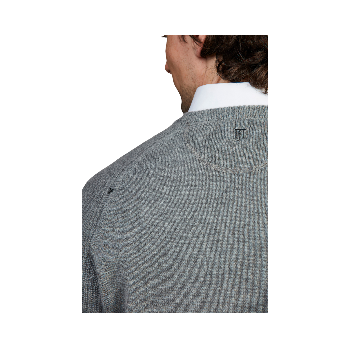 Pure Cashmere Raglan Knit - Grey