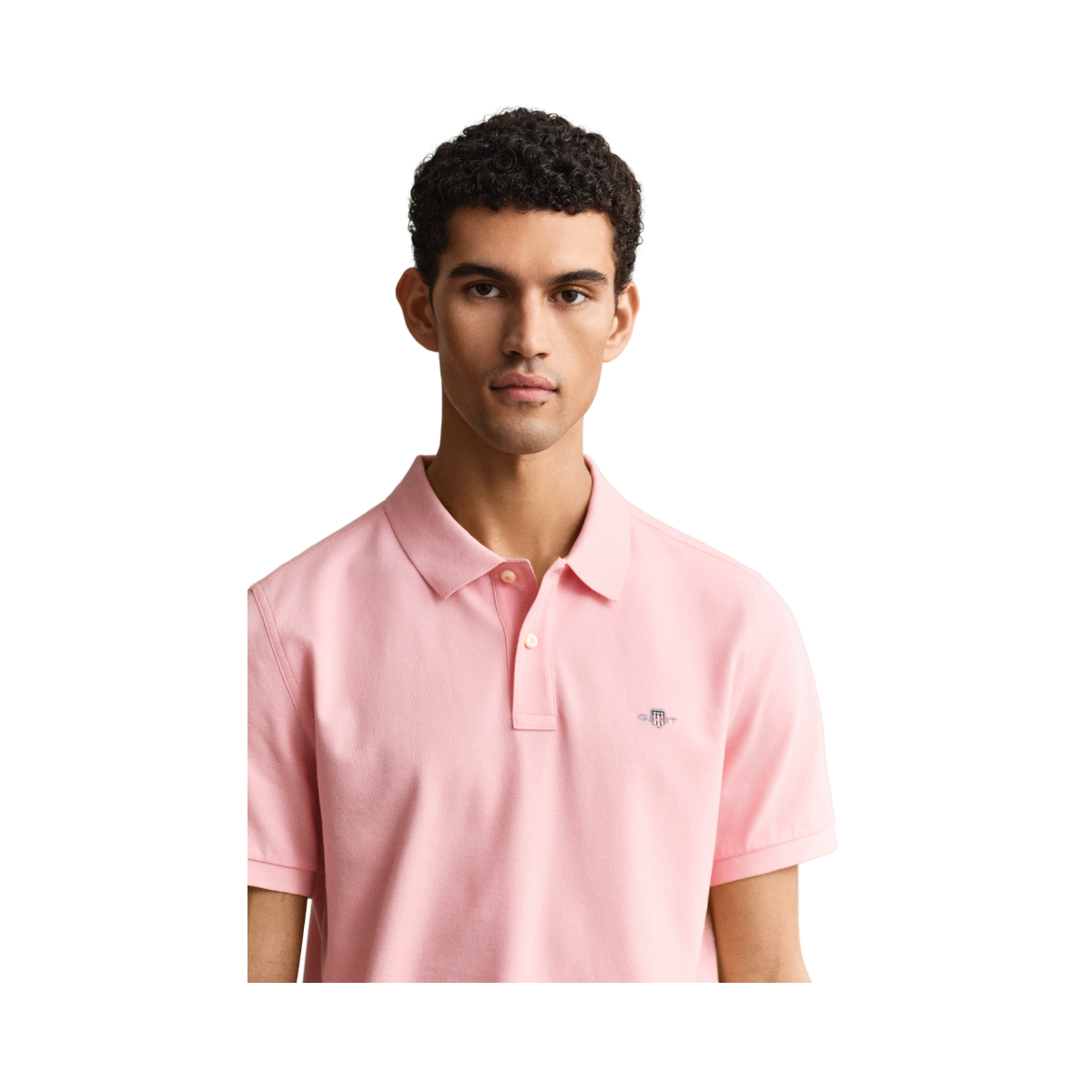 Shield SS Pique Polo - Bubbelgum Pink
