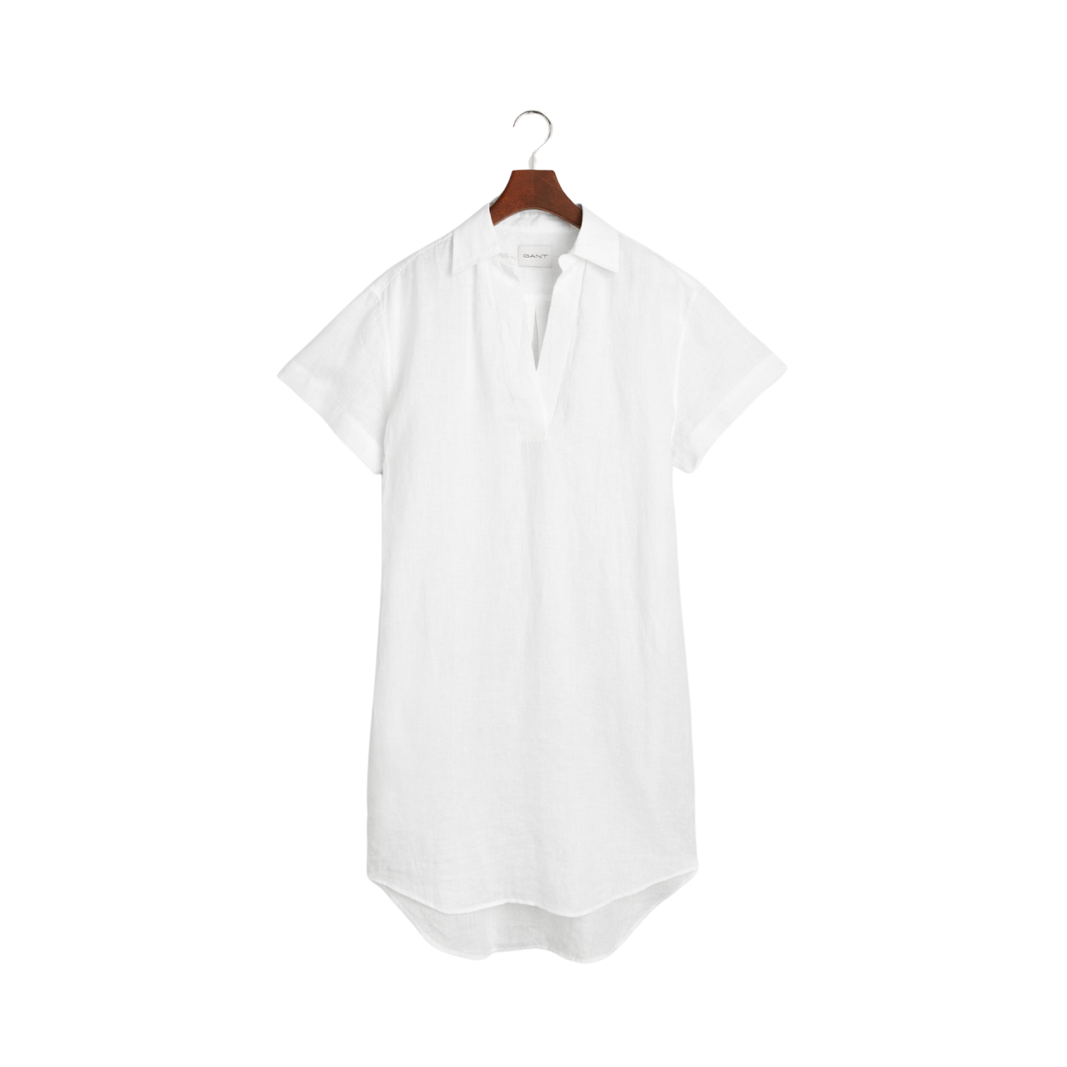REL LINEN CAFTAN - White