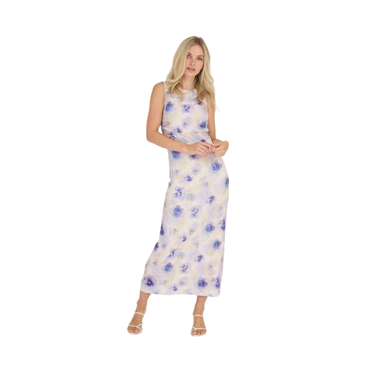 Belena Dress - Purple/Yellow