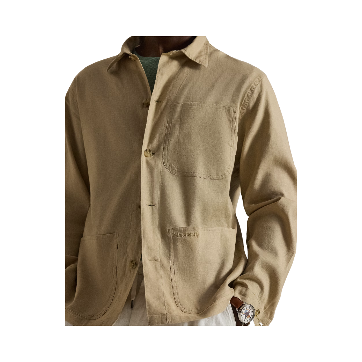 Woven Sport Shirt - Coastal Beige