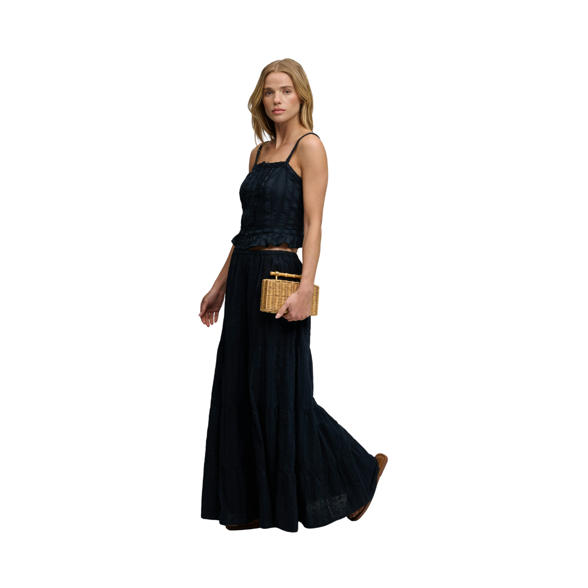 Tiered Maxi Skirt - Eclipse Navy