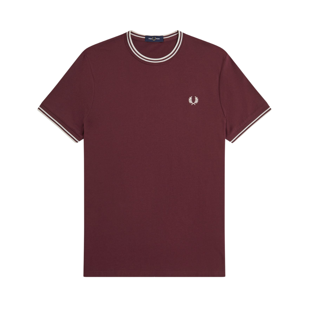 Twin Tipped T-Shirt - Oxblood/Ecru