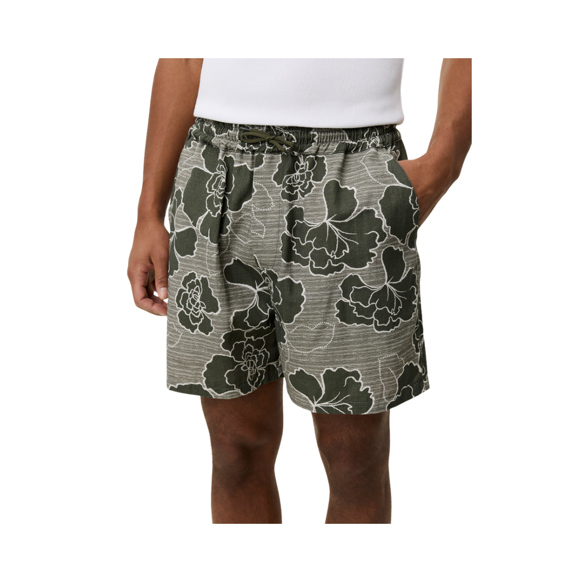 Charlie Poppy Shorts - Olive Night Green