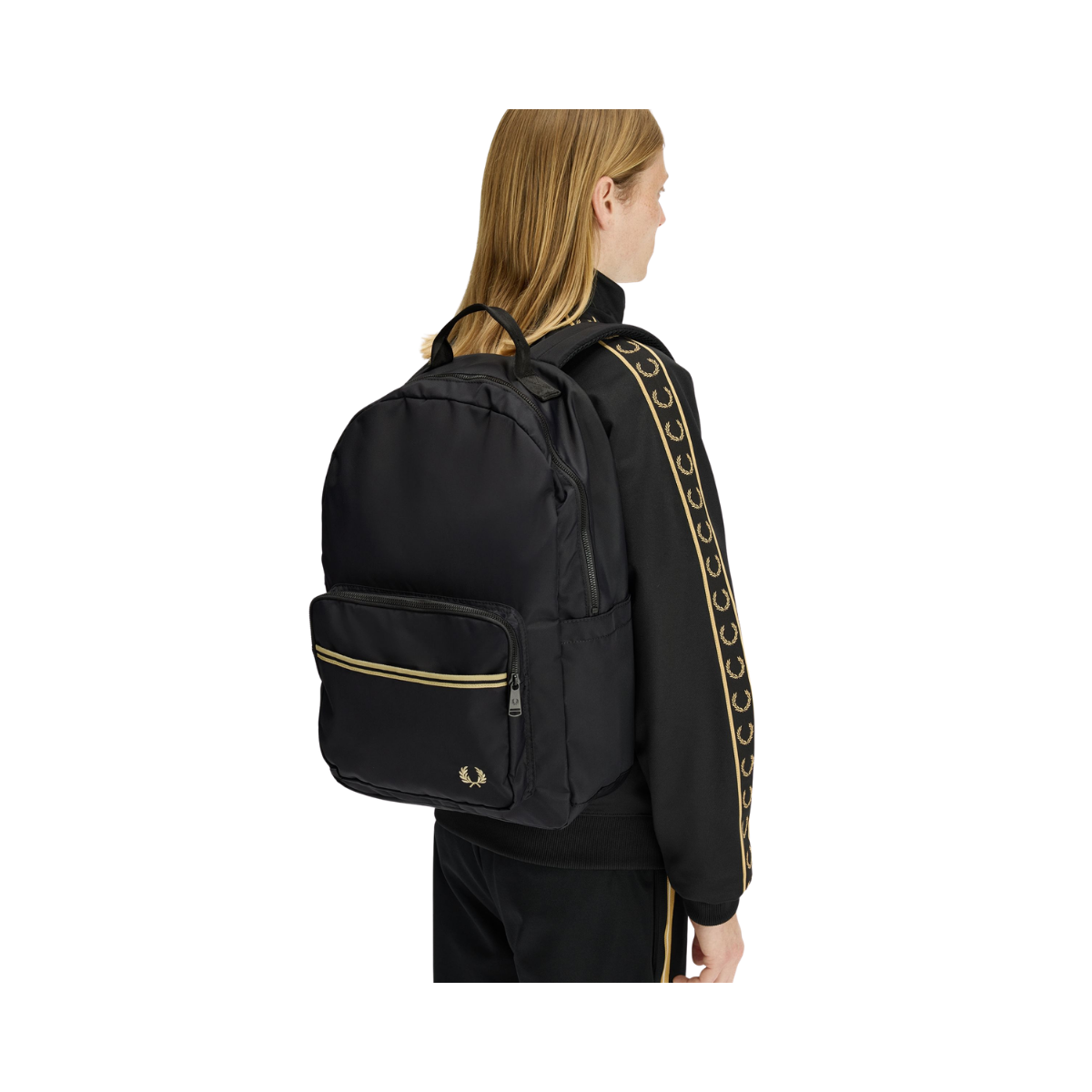 Tipped Tape Backpack - Black