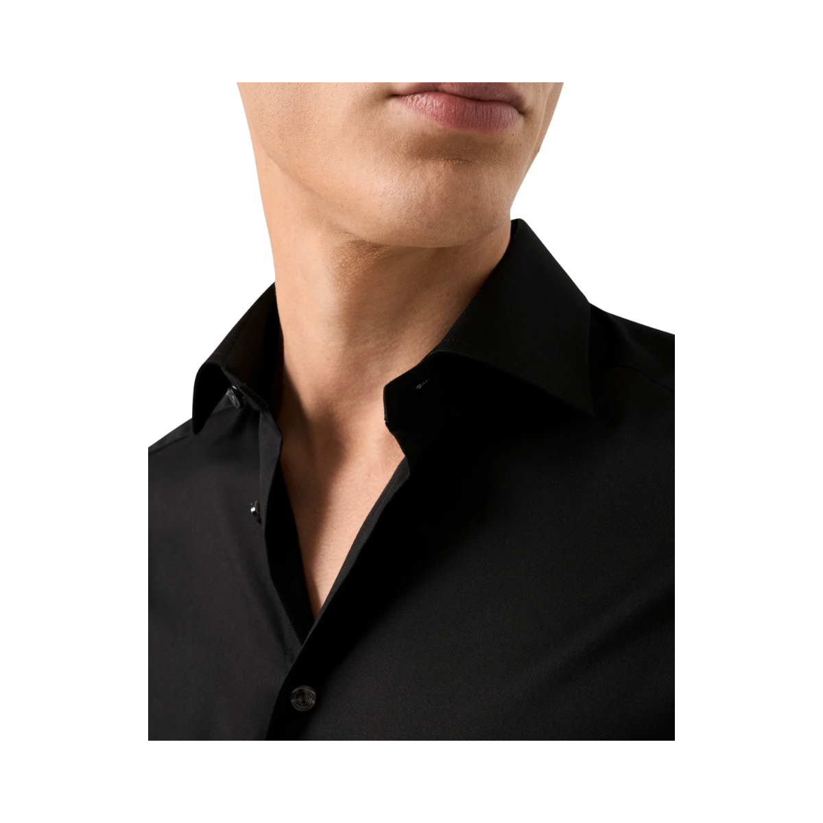Signature Twill Shirt Cut Away Slim - Black