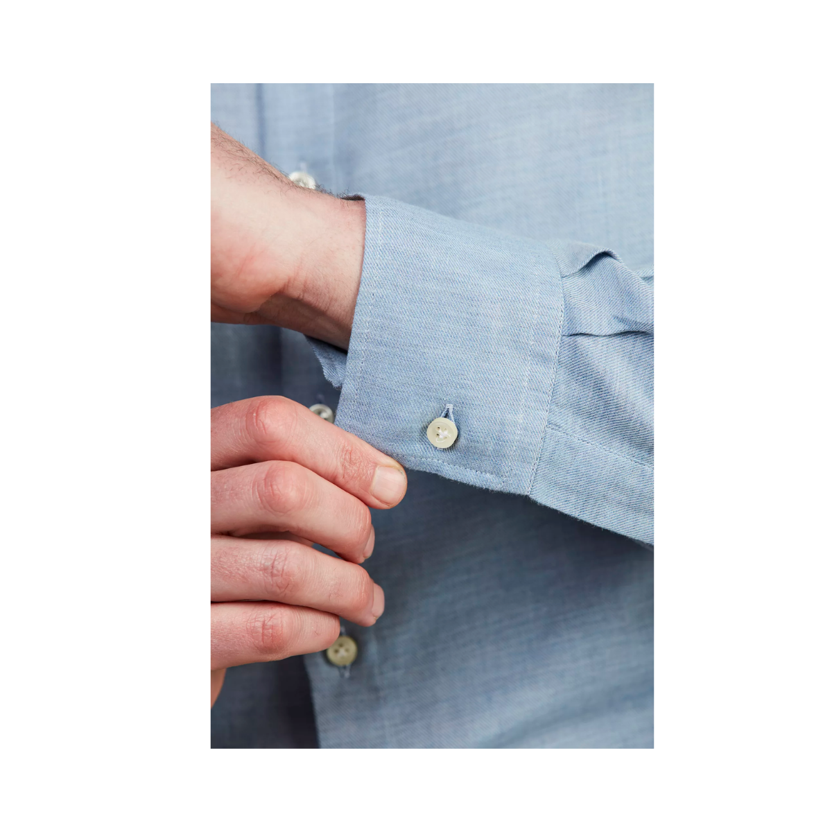 Solid Flanel Shirt - Blue