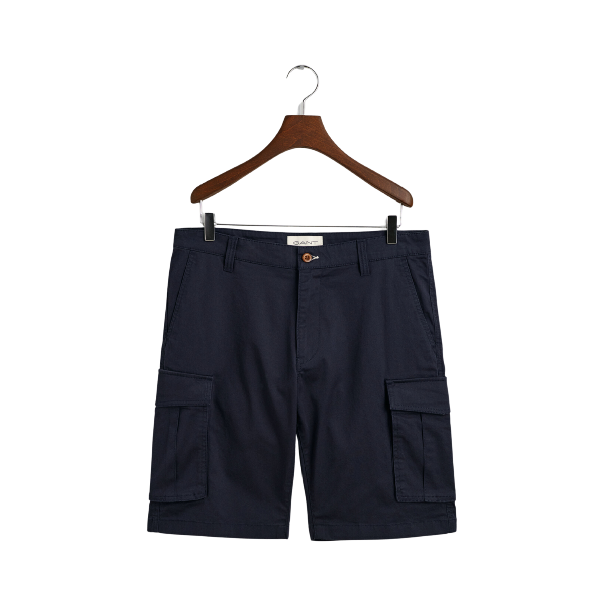 Relaxed Twill Cargo Shorts - Marine