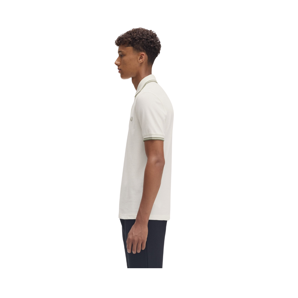 TWIN TIPPED FP SHIRT - Light Ecru/Olive Mint