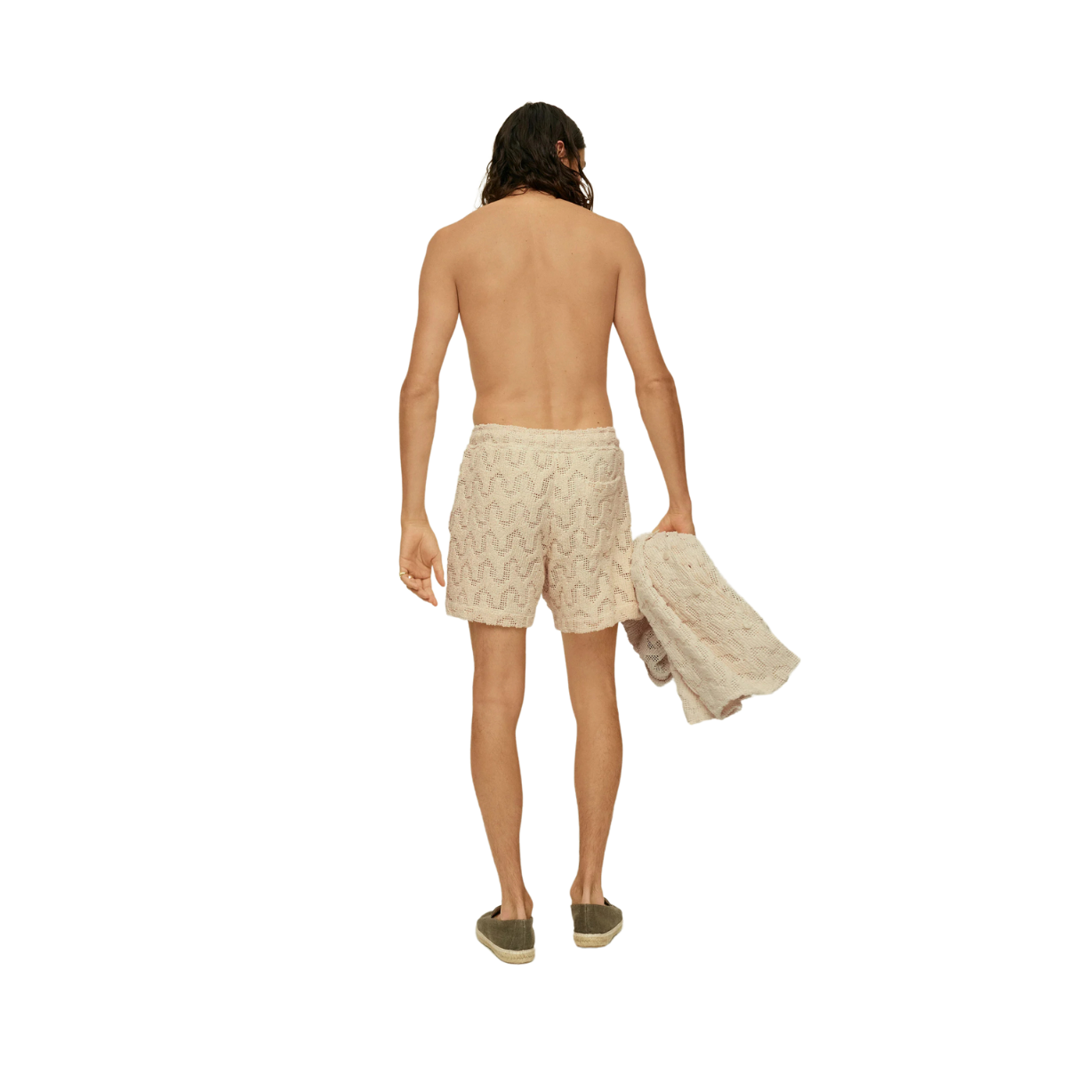 Atlas Crochet Shorts - Beige
