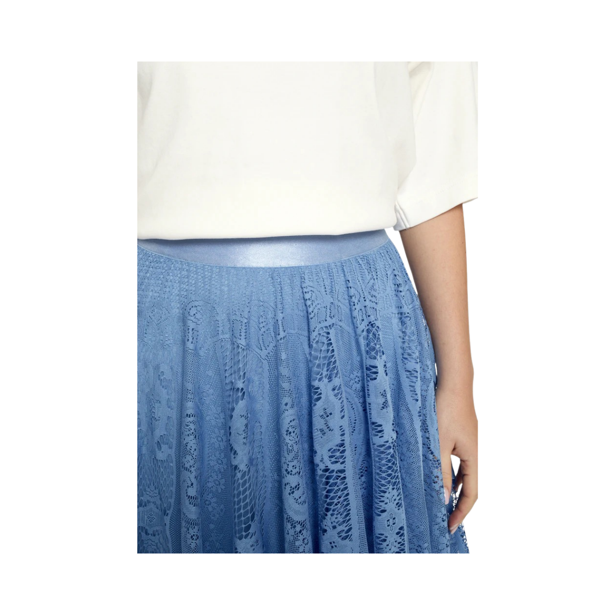 PCGreta Lace Skirt - Cornflower Blue