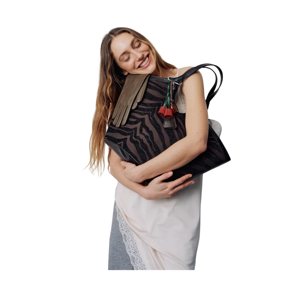 Day Zebra Work Tote - Coffee Bean