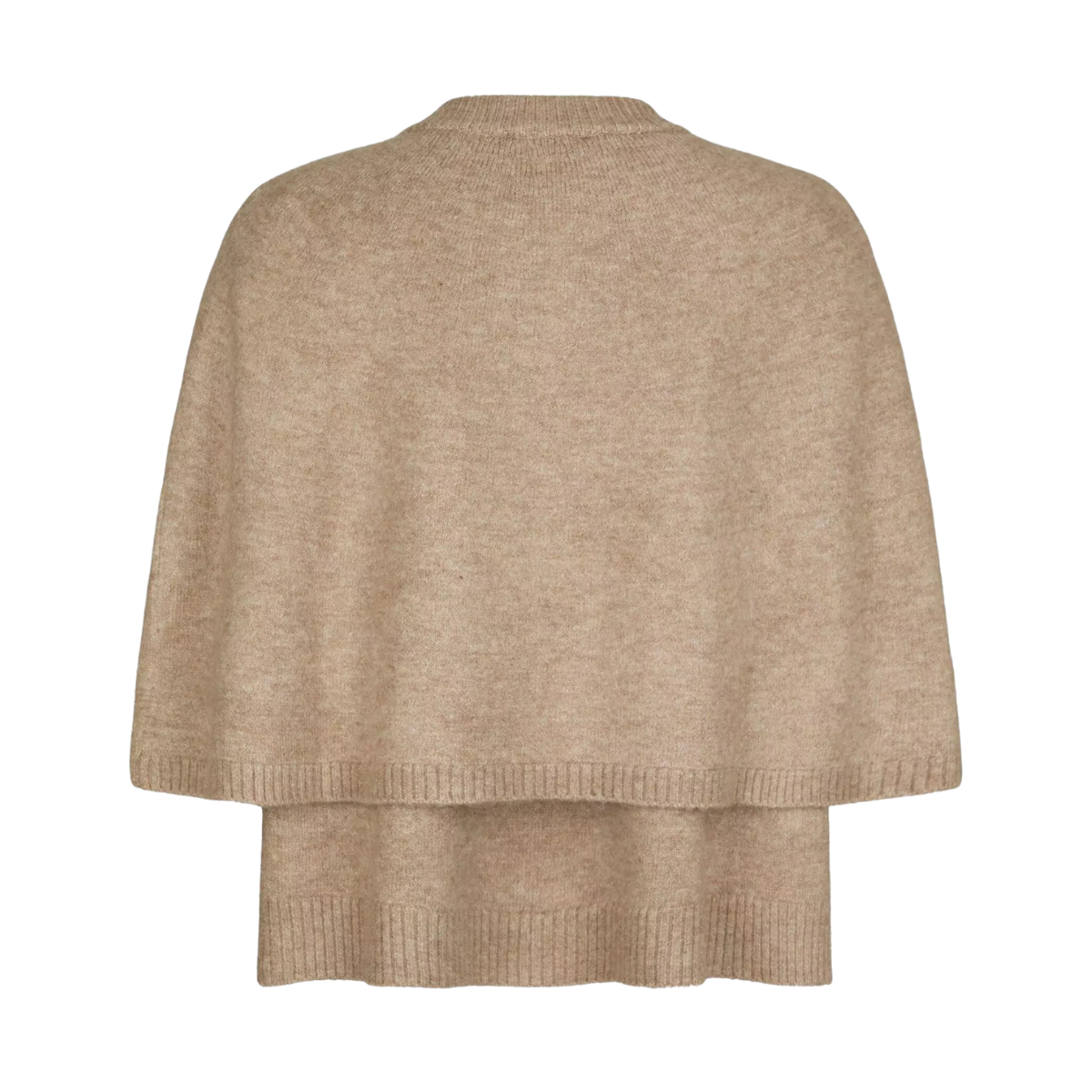 Josei Double Knit Cape - Beige