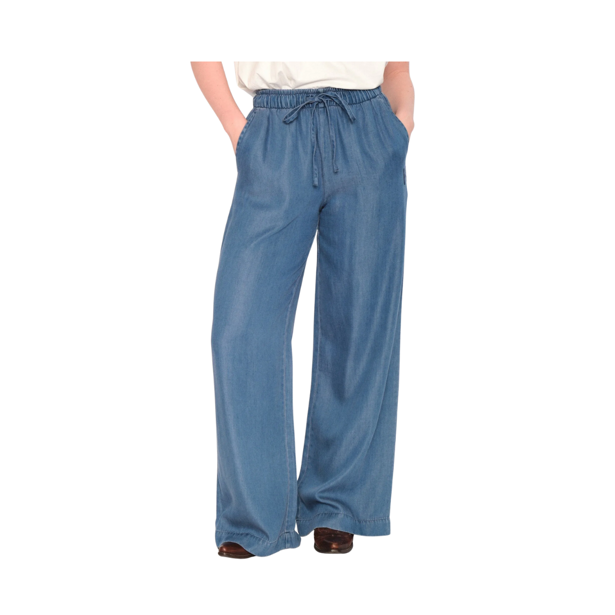 Scarlett Pant - Medium Wash Blue Denim