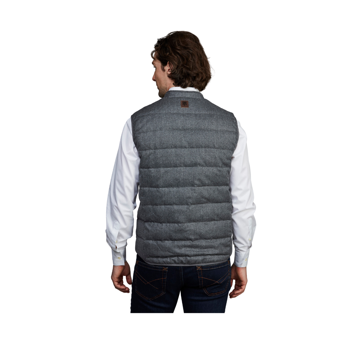 Lt Down Supersonic Wool Vest - Grey
