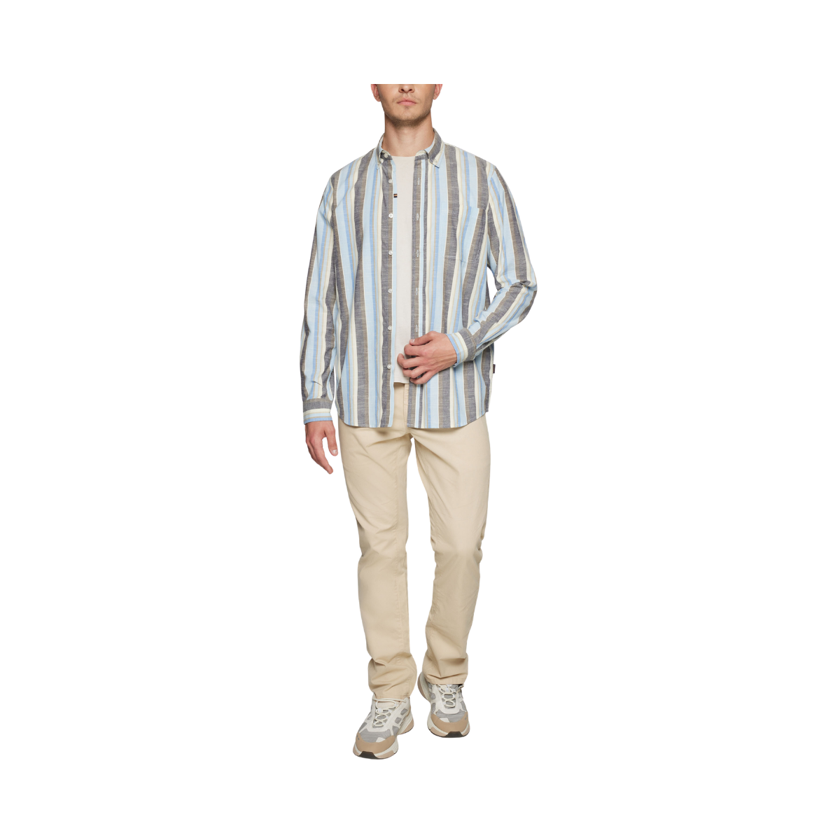 GustavSi Slub Stripe - Blue Captain