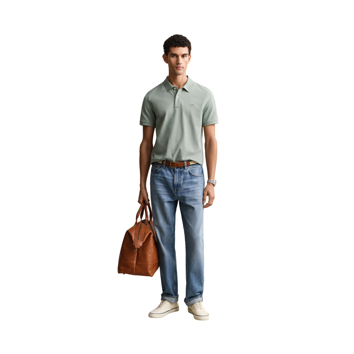 Shield SS Pique Polo - Ceramic Grey