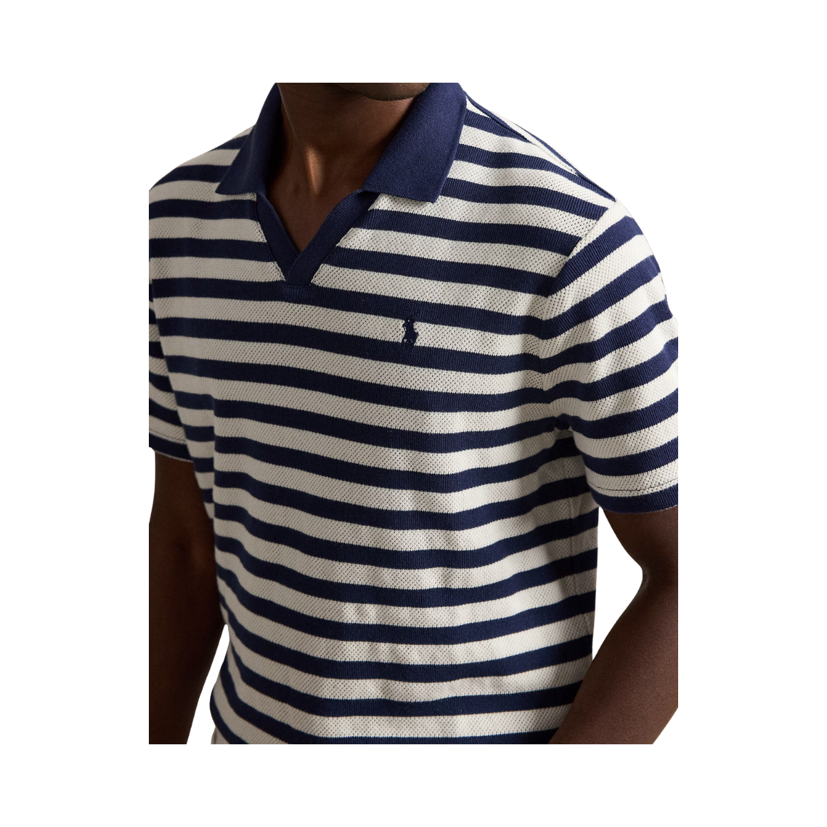 Knit Polo - Newport Navy/Pale Cream