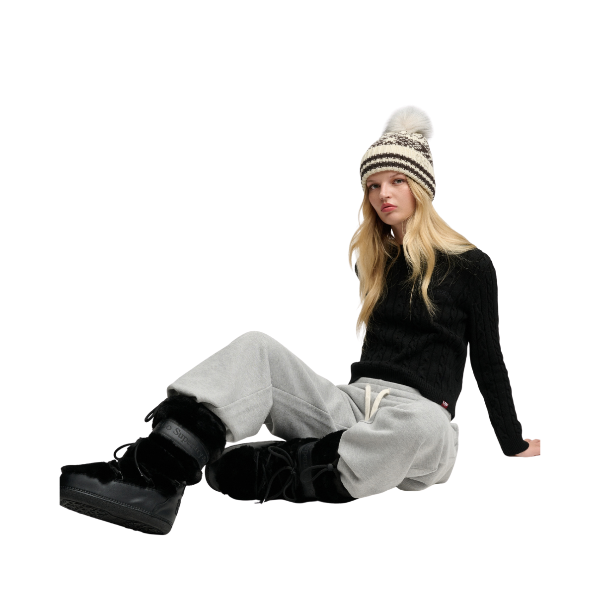 Borg Snow Boot - 16A Black/Black