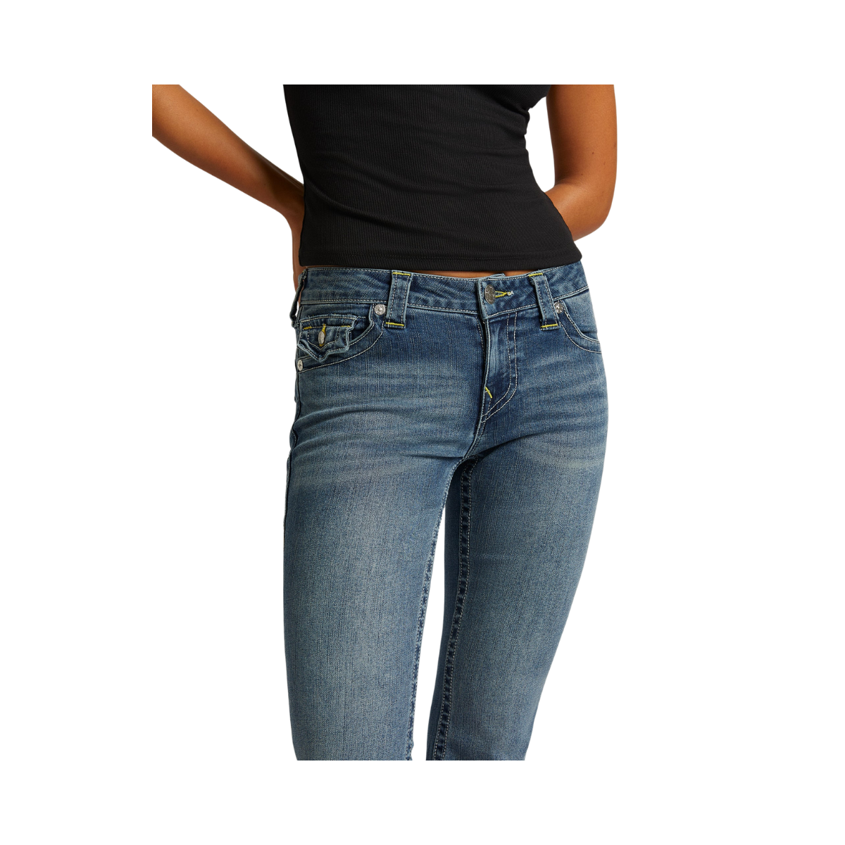 Becca Mid Rise Boot Cut Flap - Arabella