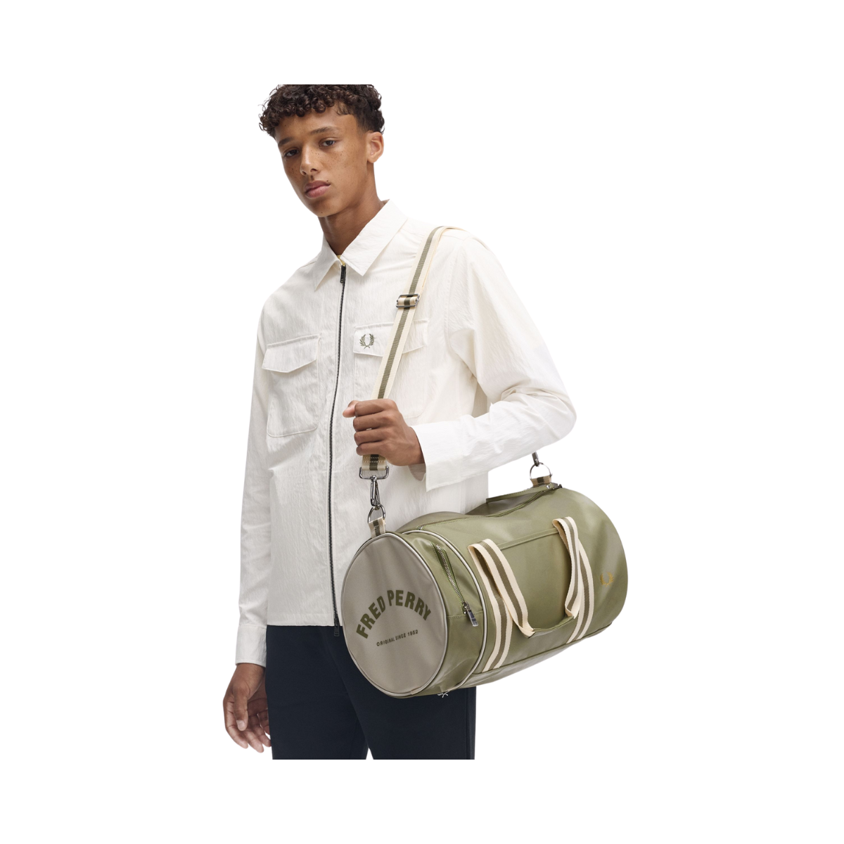 Classic Barrel Bag - Olive Mint