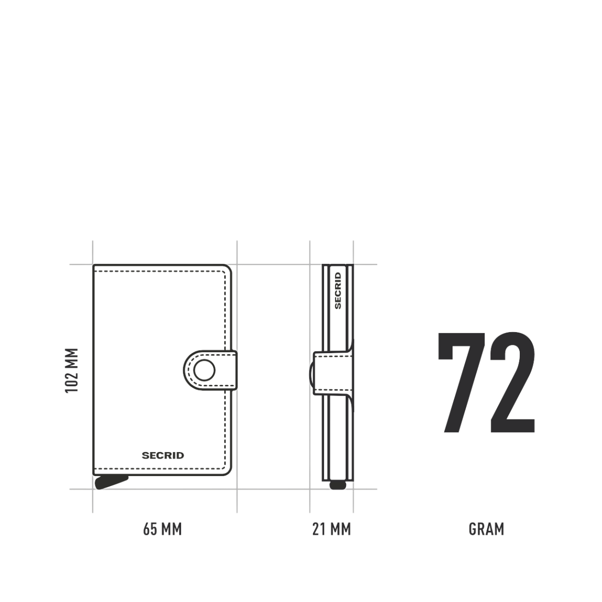 Miniwallet Matte - Black