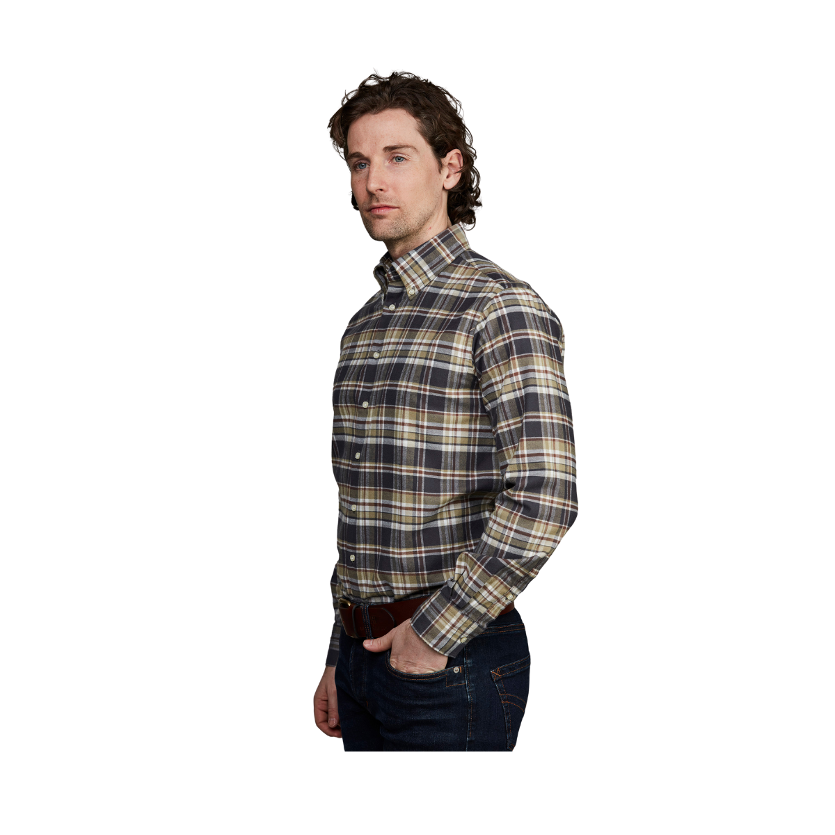Twill Flanel Shirt - Green