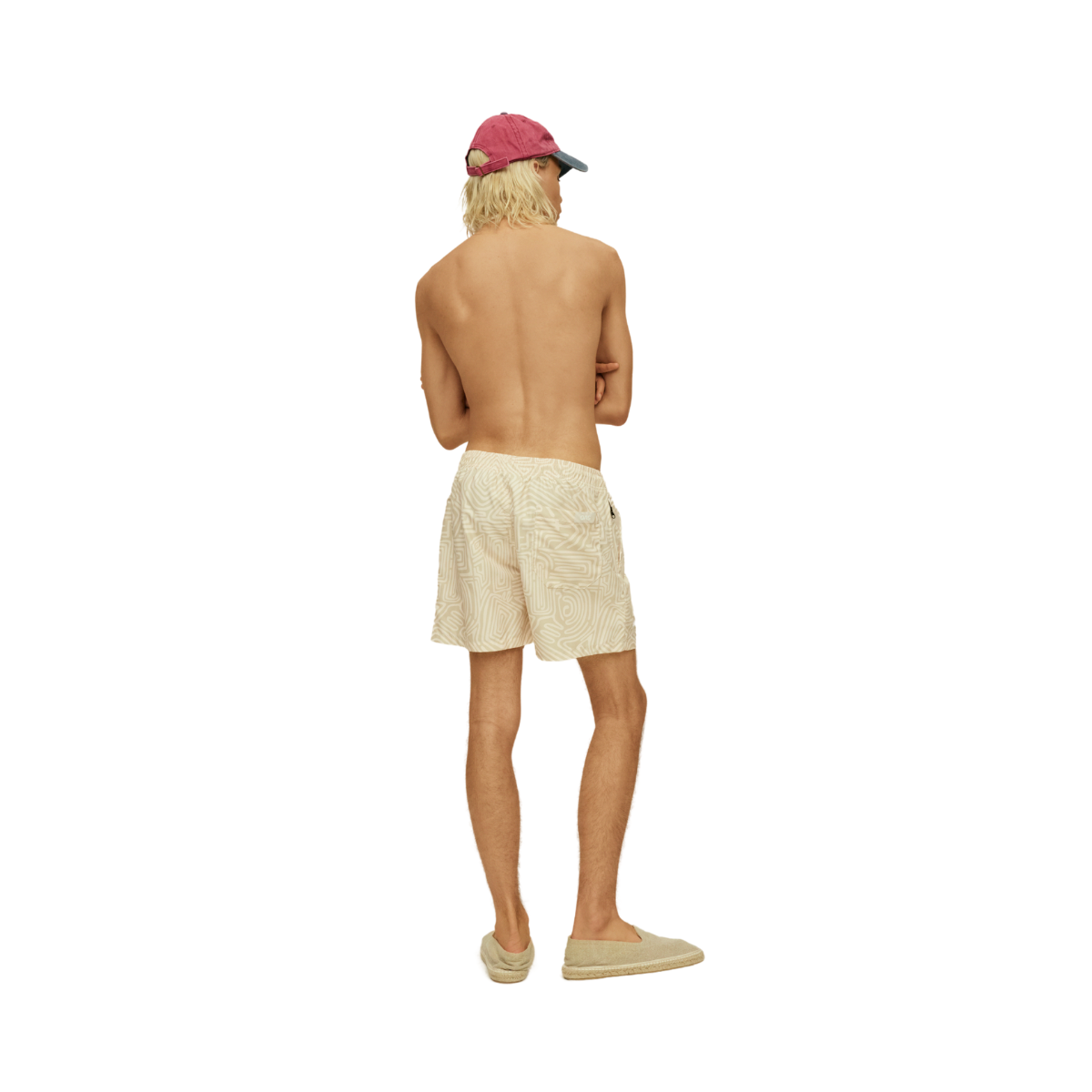 Cream Golconda Swim Shorts - Beige
