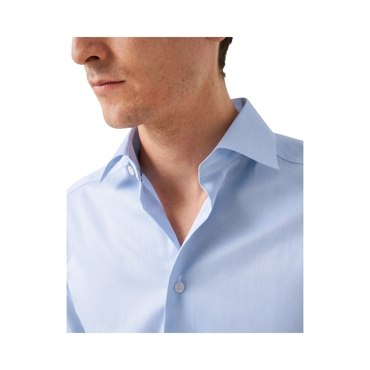 Signature Twill Shirt Cut Away Slim - Light Blue