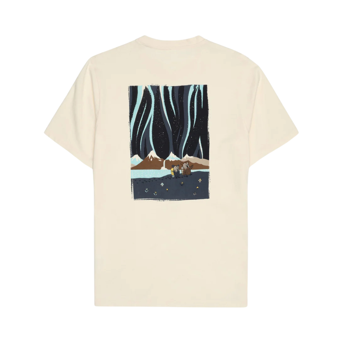 Single Jersey Hik Printed T-Shirt - 1387 Egret